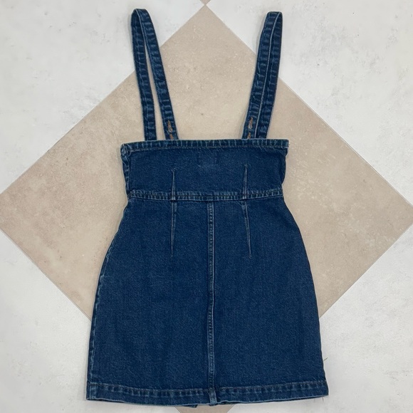 BDG Dark Blue Denim Dress with Straps - Picture 3 of 3